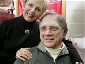 <b>Bill Regnier</b> with his wife, Carol, at Bedford High School, where he is - Teams-success-built-on-work-ethic