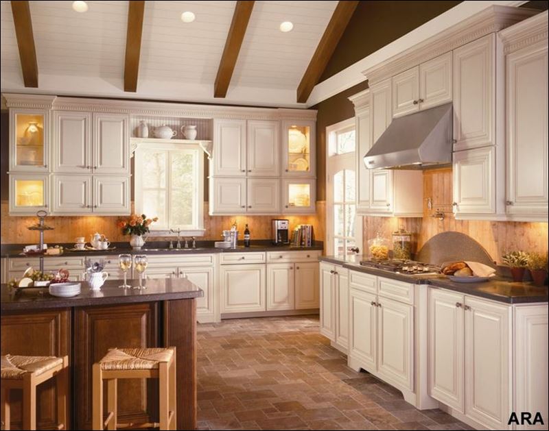  island is an easy way to add depth and color to any kitchen design