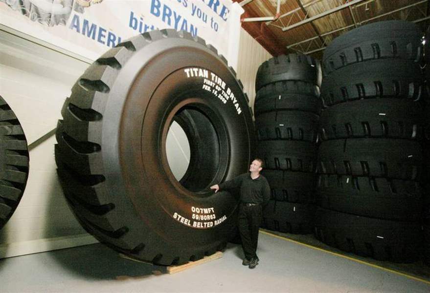 Gigantic wheels turning Titan Tire factory into a hub of new activity