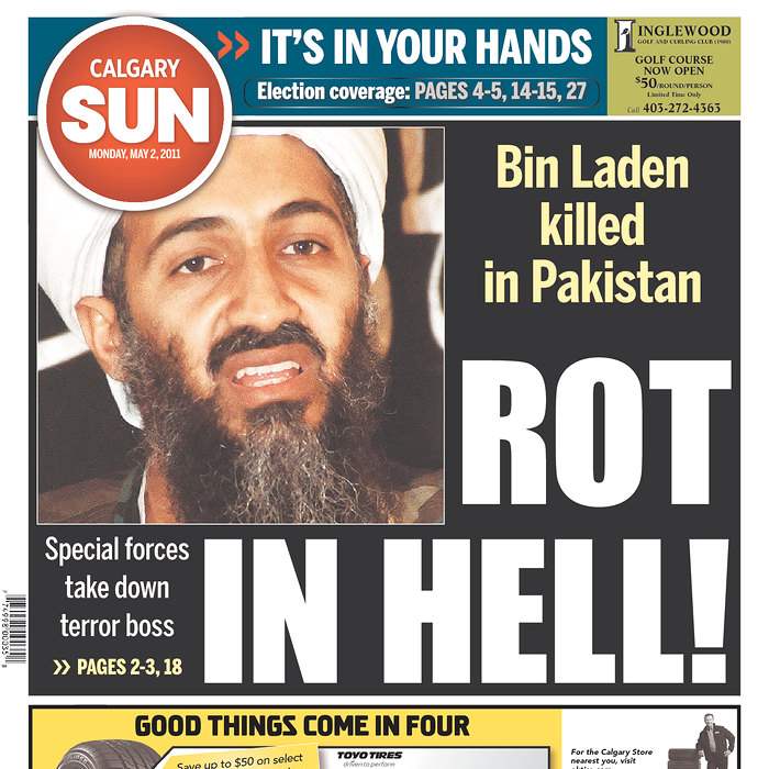 Newspaper-Calgary-Sun-bin-Laden