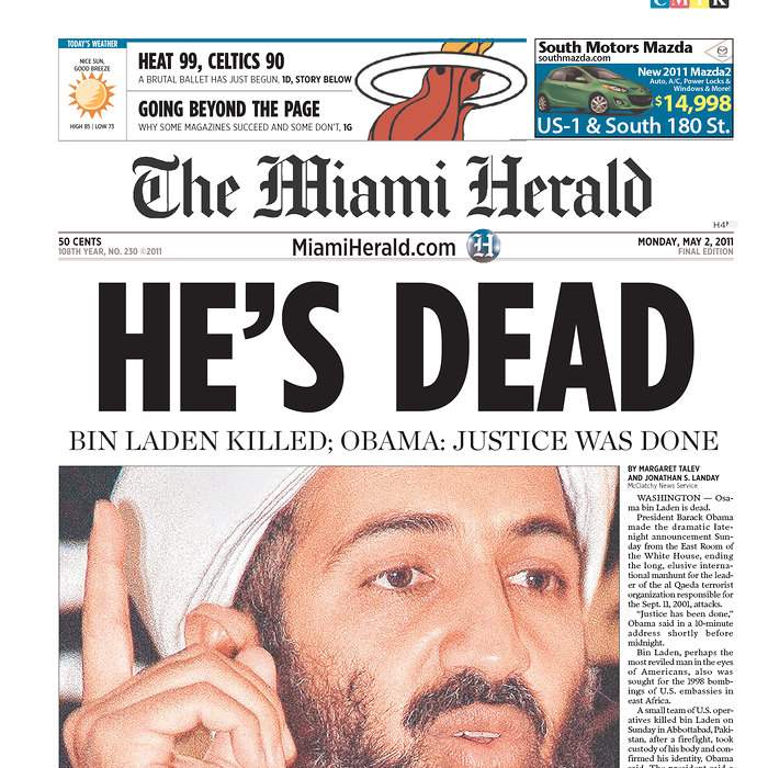Newspaper-Miami-Herald-bin-Laden