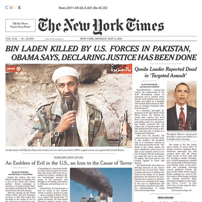 Newspaper-New-York-Times-bin-Laden