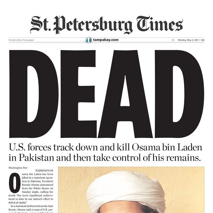 Newspaper-St-Petersburg-Times-bin-Laden