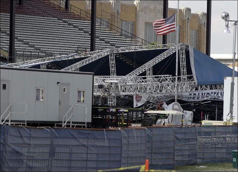 Safety questions linger after Indiana fair stage collapse Toledo Blade