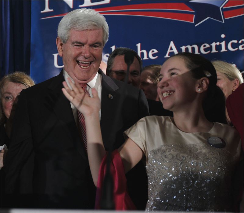 Republican presidential candidate and former House Speaker Newt ...