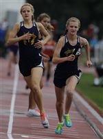 toledo christian track championship relay girls captures diii team annual during 38th delainey 105th runs baton 4x800 phelps boys