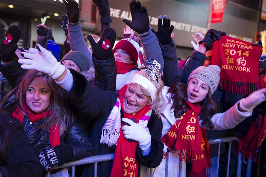 New Year&#039;s in Times Square an endurance contest - The Blade