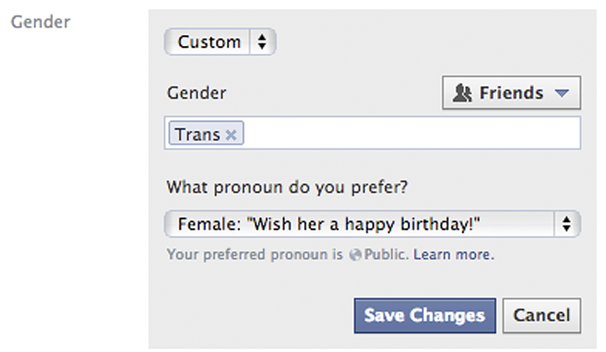 Male, Female Or Custom? Facebook Adds Options For Users To Self ...