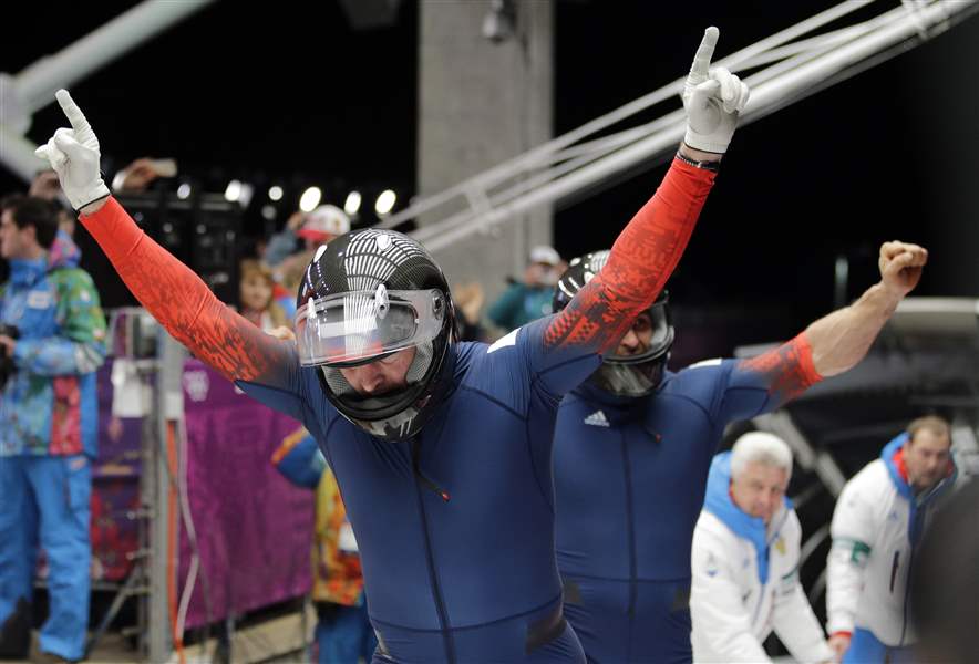 Home cooking Russia's Zubkov wins 2man bobsled gold medal The Blade
