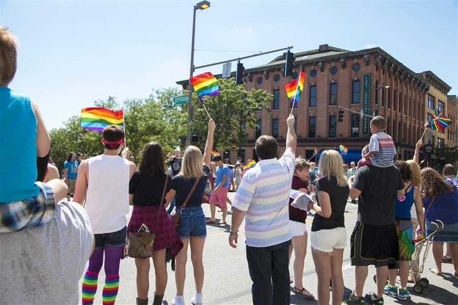 Downtown to beam with Toledo Pride The Blade