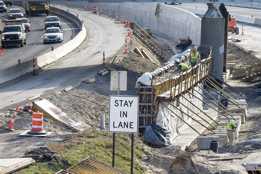 ODOT pleased with progress made on I75 construction through Toledo