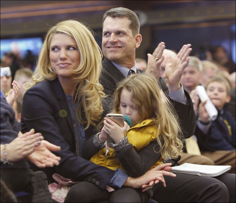 Michigan introduces Jim Harbaugh as coach - Toledo Blade