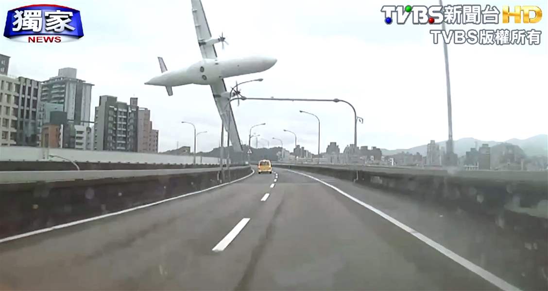 Taiwan Plane With 58 Aboard Crashes In Taipei; 15 Killed [Video]