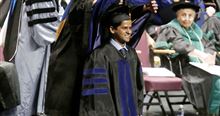 Nagi Naganathan had two important duties to fulfill at the University of Toledo College of Medicine and Life Sciences graduation Friday: one as interim president for UT and one as a father, when he hooded his daughter, Dr. Sonya Naganathan. “I am