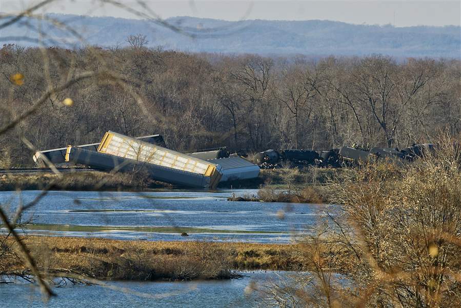 Ethanol leaks into Mississippi River after train derailment The Blade