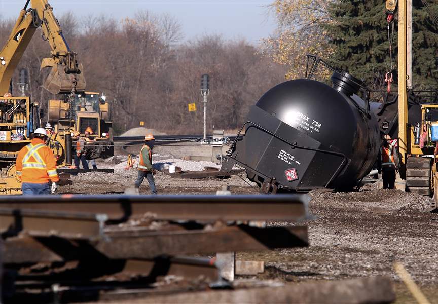 Crews work to clear up after 2 Wisconsin train derailments The Blade