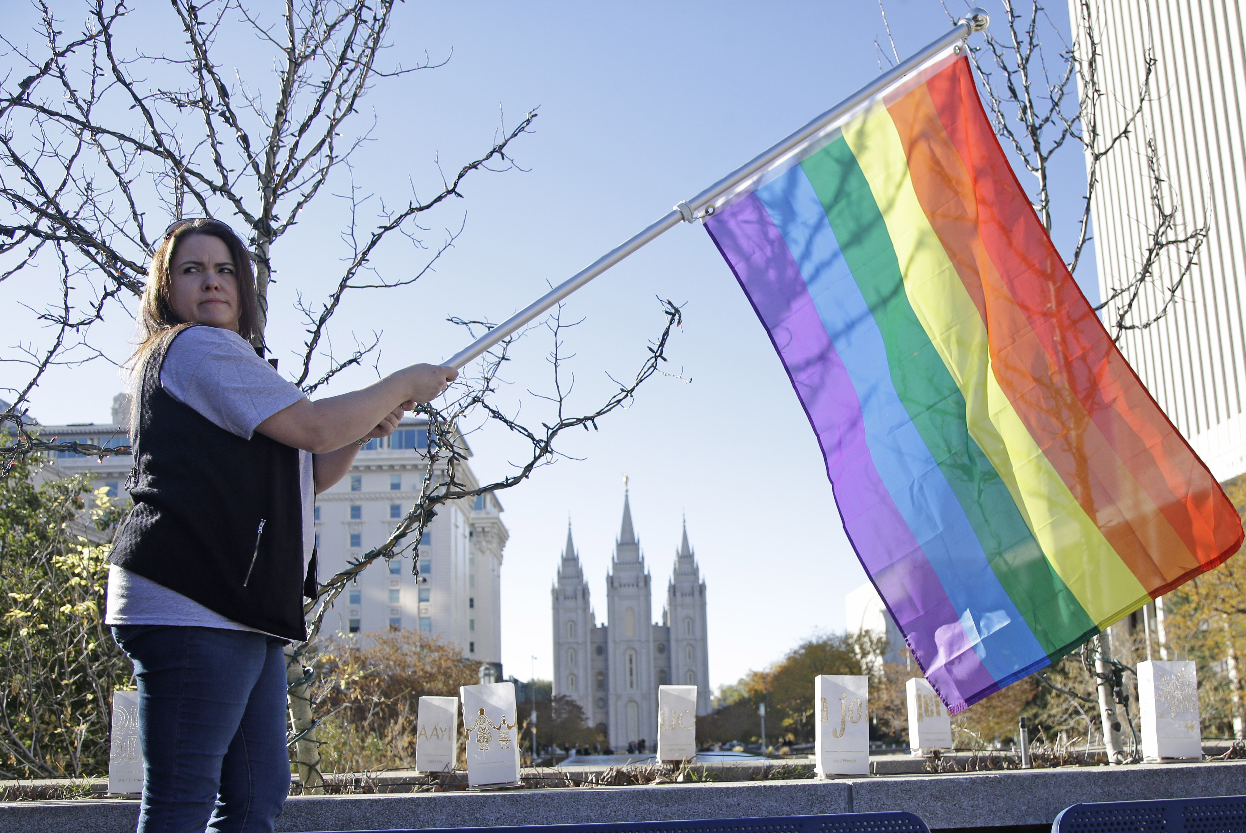 Protest Of Mormon Lgbt Policy Draws Hundreds The Blade