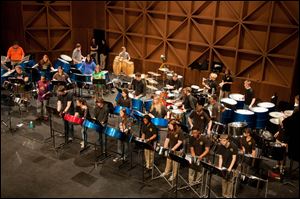 Glass City Steel from the Toledo School for the Arts will perform Saturday at Bowsher High School. Bowling Green State University and Miami University bands will also perform.