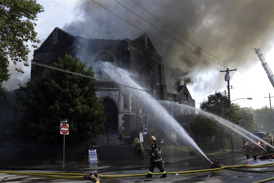 Fire engulfs centuryold church in Philadelphia The Blade