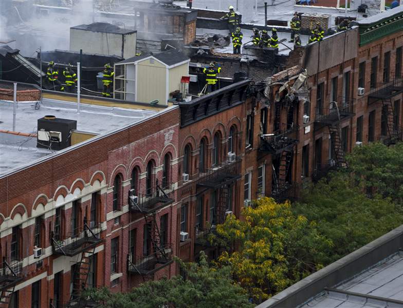 1 dead, 12 hurt in fire at 5story N.Y.C. apartment building The Blade