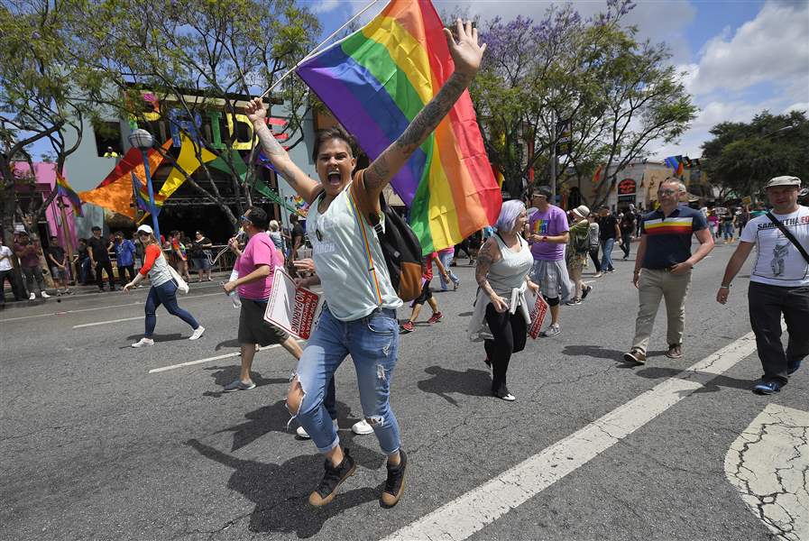 A Mix Of Pride And Anger At Lgbt Rights Marches Across Us The Blade 