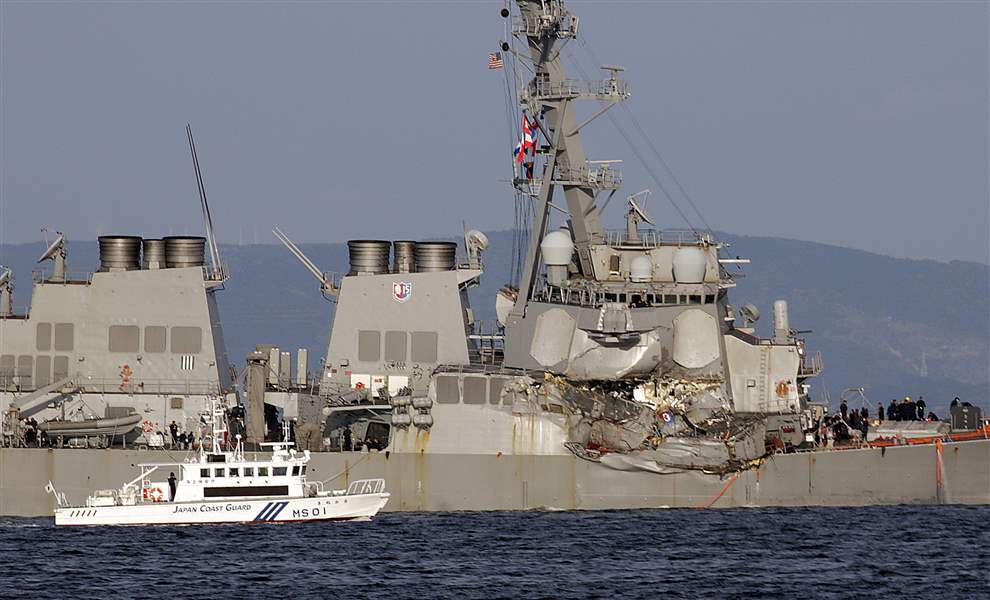 Navy Bodies of 7 missing sailors found on destroyer The Blade