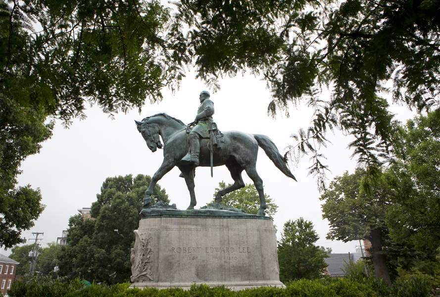 Another Toledo tie to Charlottesville Statue's base made by local