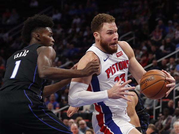 Griffin scores 30 as Pistons beat Magic 120-115 in OT