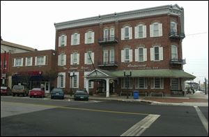 The downtown hotel was built in 1886.