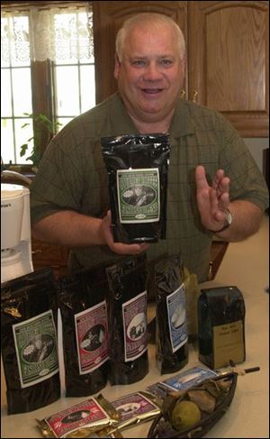 `Everybody kind of liked my coffee, and when I retired, they still liked my coffee,' says Gene Hicks, who retired in 1996 from Phillips Display Components to become a fishing guide in the Minnesota woods. As a result, he created his own gourmet coffee line with an outdoors theme.