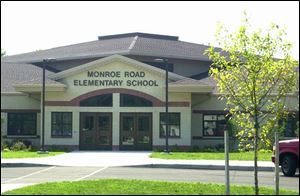 Monroe elementary features skylights and moveable walls.