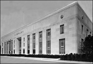 The Art Deco building at Michigan and Adams streets was constructed for $2 million and dedicated on Sept. 4, 1940. The library board hesitated to open the building because it did not have enough money.