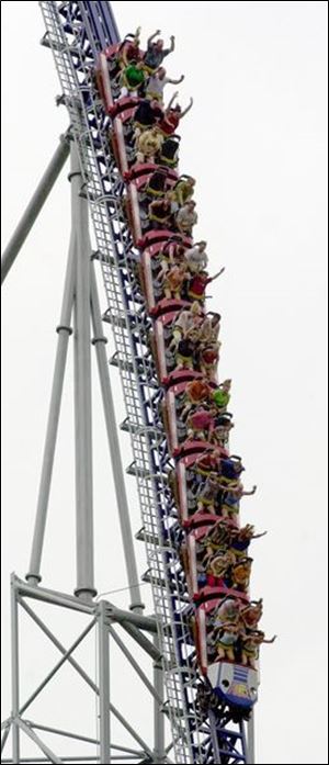 Coaster fans take the plunge on Millennium Force as Cedar Point puts plans on track for next year.