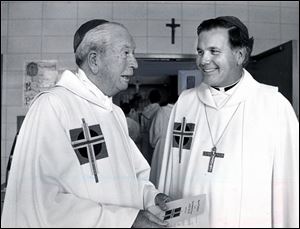 Bishops John Donovan and James HOffman served the Toledo Diocese more than 35 years.