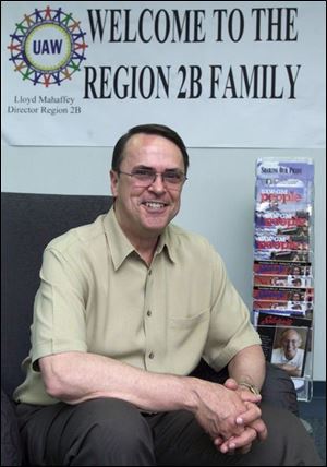 Lloyd Mahaffey supervises statewide union activities from headquarters in Arrowhead Park in Maumee.