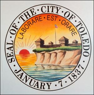 Fort Industry is a part of Toledo's seal.