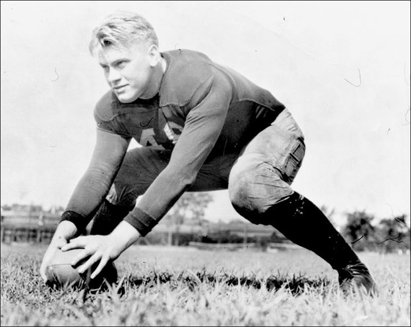 Gerald ford playing football #8