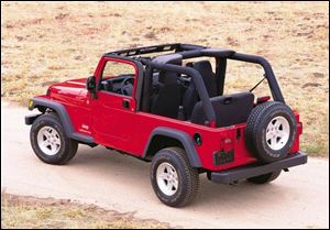 The longer-wheelbase version of the Wrangler, dubbed the Unlimited, will be designated a 20041/2.