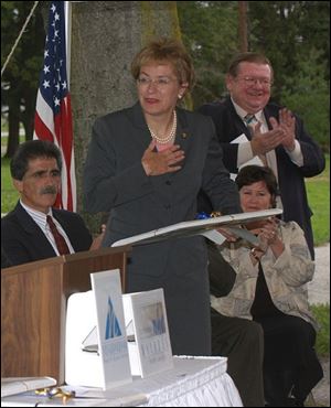 Rep. Marcy Kaptur says she became a recruiter because  you just cannot sit back and not step up to the table. 