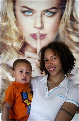 Shannon Morgillo and her son, Sage, went to the Cla-Zel to see 'The Stepford Wives.'