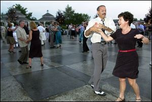 PLACE IS JUMPIN': Dan and Maureen Petrella of Westland, Mich., join other couples dancing the evening away at Centennial Terrace.