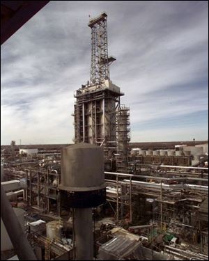 Refineries such as BP's use hydrogen to produce clean-burning fuel.