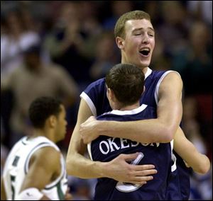 Nevada's Nick Fazekas had a game-high 25 points in Nevada's 84-78 win over in-state rival Nevada-Las Vegas on Saturday.
