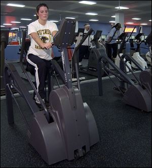 Andrea Tanner, a nursing student, resolved to exercise more.
