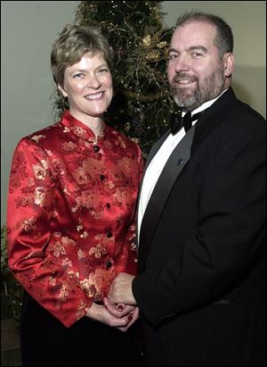 FAMILY PRIDE: Joy and Doug Ceraldi bask in the moment at the ball.