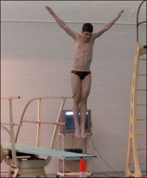 David Colturi, a sophomore at St. John s Jesuit, commits an average of five hours a day at least five days a week on diving. 