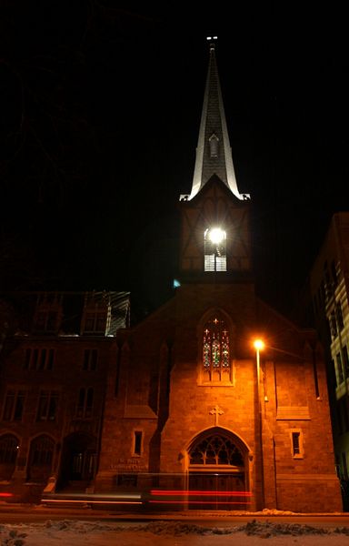 St. Paul's copper steeple gets 'burning' illumination - The Blade