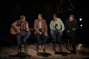 Familiarity's the name of the game for, from left, Larry the Cable Guy, Bill Engvall, Jeff Foxworthy, and Ron White.