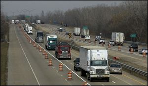 Traffic is restricted in both directions on I-75 in Monroe County for bridge deck repairs.
