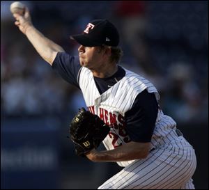 Mud Hens pitcher Andrew Good retired 20 straight batters at one point, but still ended up with no decision for his work.